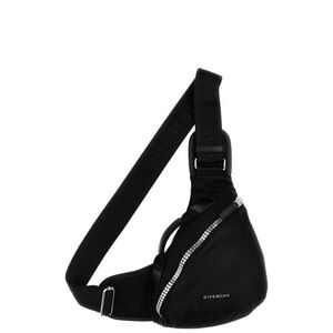 Givenchy G zip triangle bag black